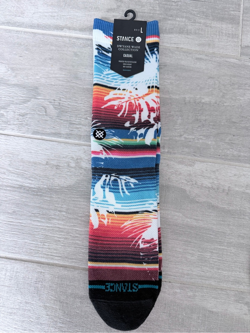 Stance Multi-Color Tropical Crew Socks - Dwayne Wade collab